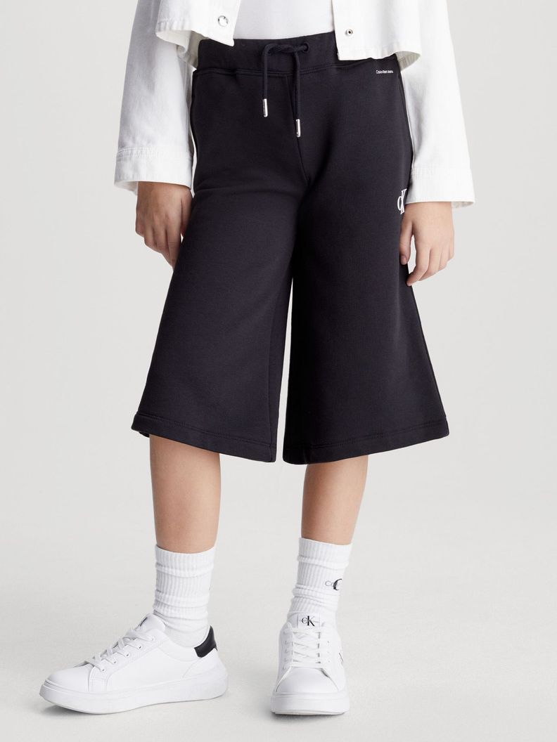 Pantalón Niña Cotton Terry Negro Calvin Klein-0