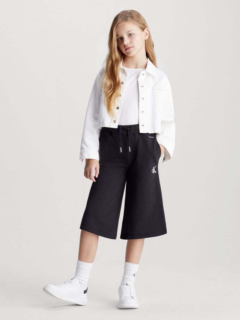 Pantalón Niña Cotton Terry Negro Calvin Klein-1