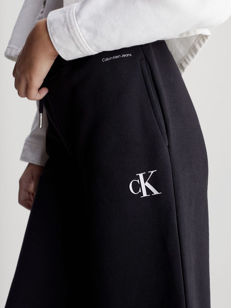 Pantalón Niña Cotton Terry Negro Calvin Klein-3