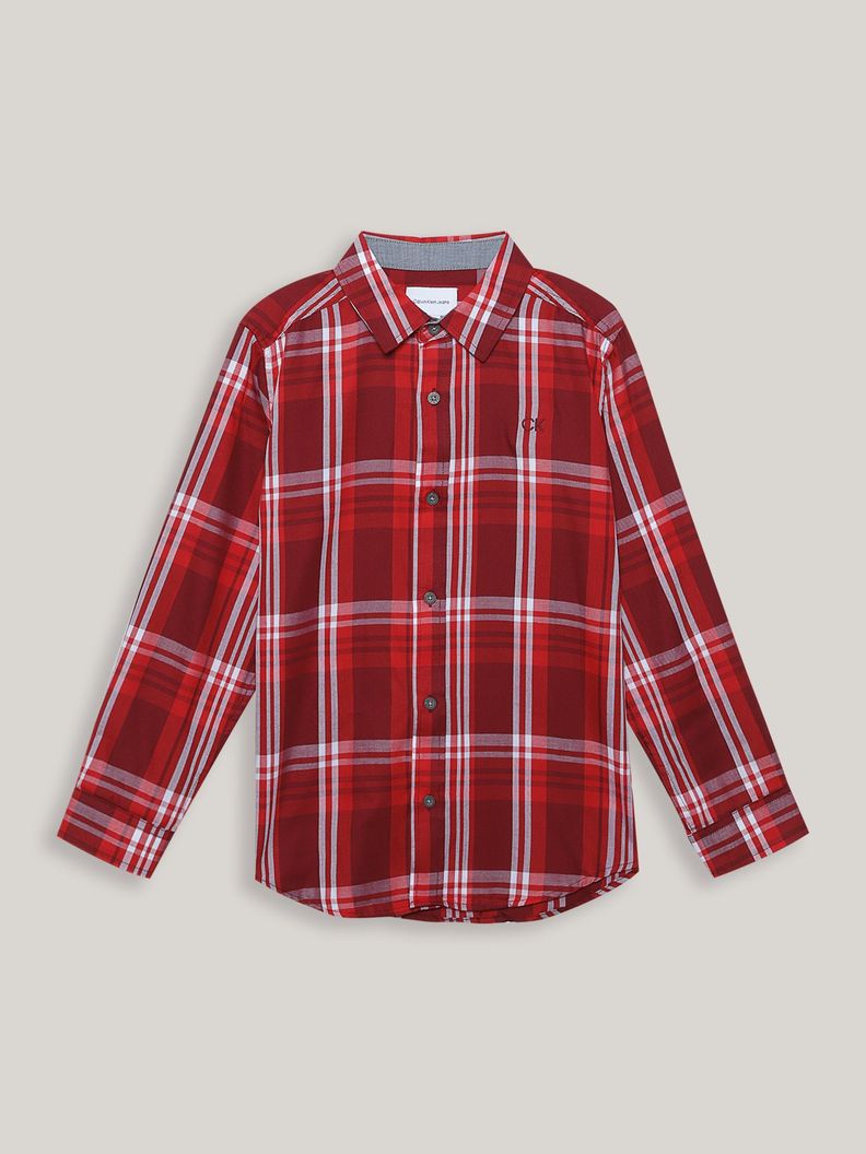 Camisa Niño Red Tonal Rojo Calvin Klein-0