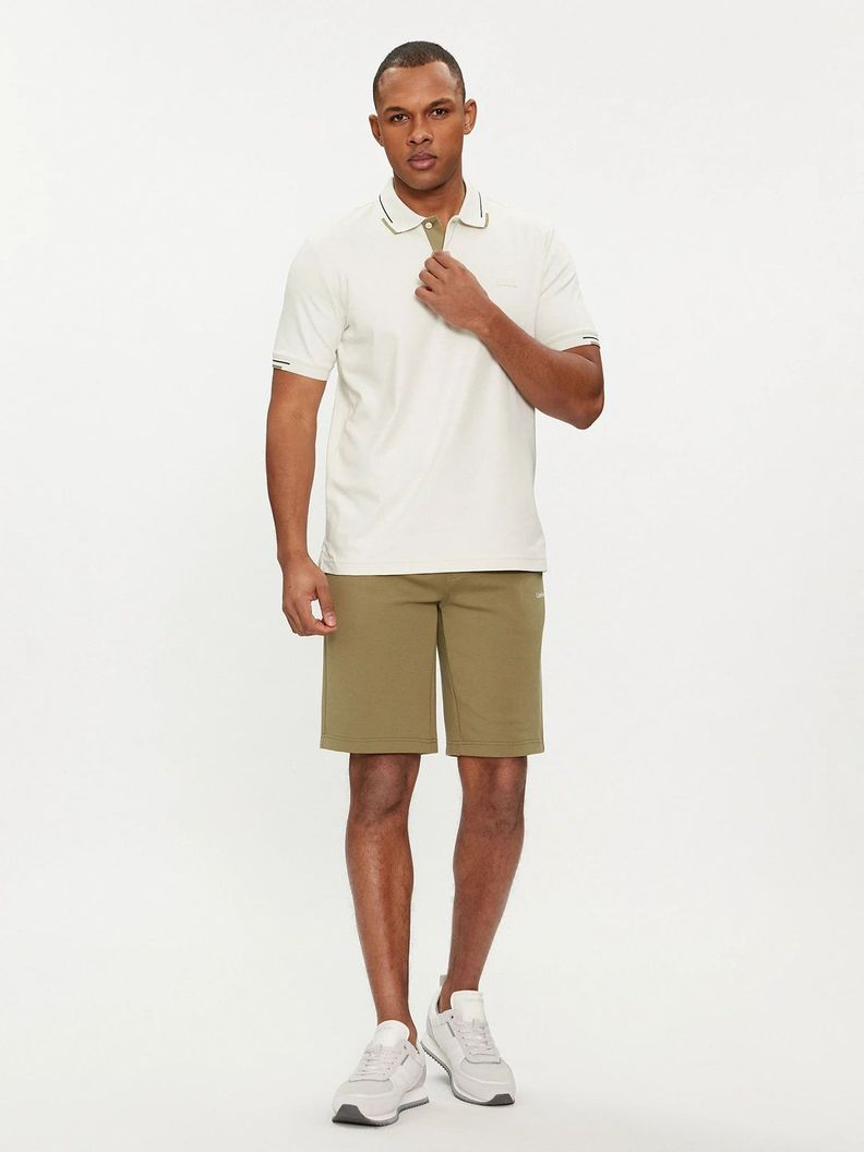 Polo Smooth Cotton Hombre Blanco Calvin Klein-1