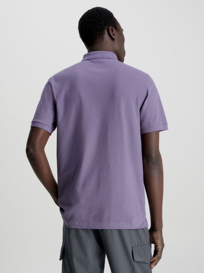 Polo Slim Button  Morado Calvin Klein-2