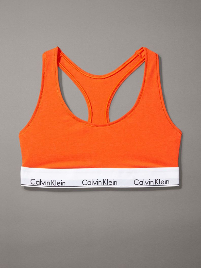 Bralette Modern Cotton Naranja Calvin Klein-5