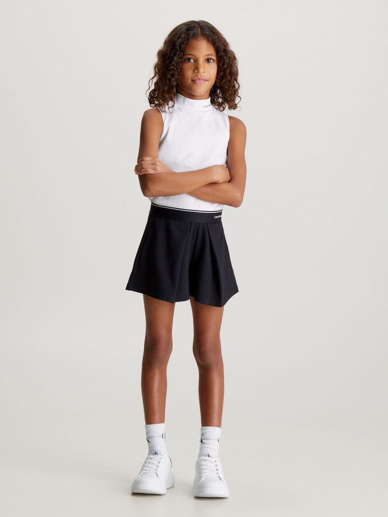 Falda Short Tape Skort Negro Calvin Klein-1