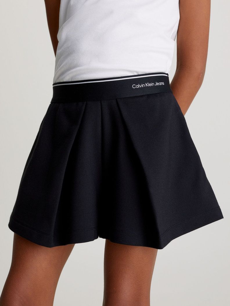 Falda Short Tape Skort Negro Calvin Klein-3