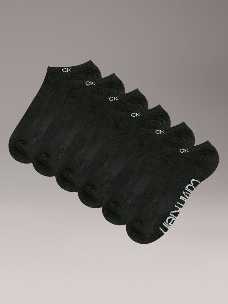 Pack 6 Calcetines con Logo Negro Calvin Klein-0