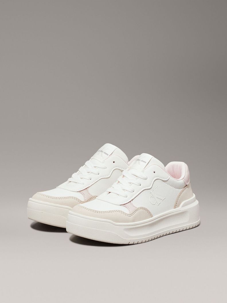 Zapatilla Niña Low Cut Lace-Up Blanco Calvin Klein-0