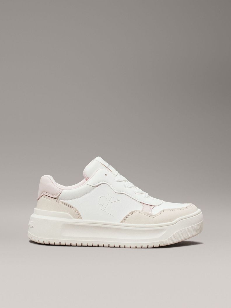 Zapatilla Niña Low Cut Lace-Up Blanco Calvin Klein-4