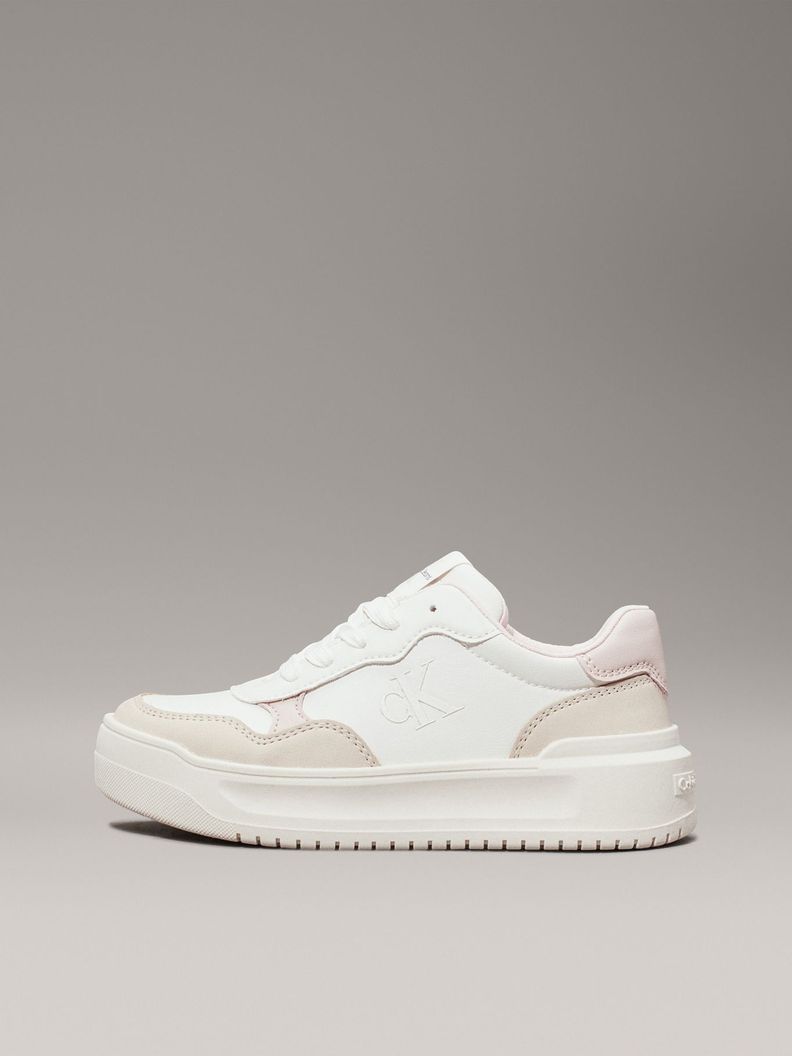 Zapatilla Niña Low Cut Lace-Up Blanco Calvin Klein-5