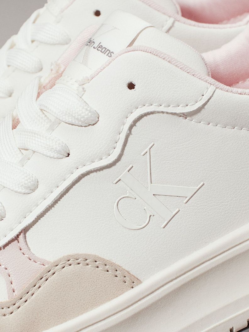 Zapatilla Niña Low Cut Lace-Up Blanco Calvin Klein-6