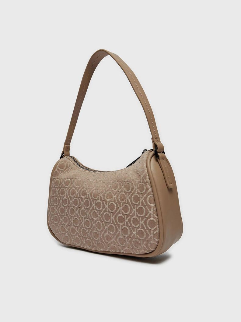 Cartera Ck Refine Jacquard Beige Calvin Klein-1