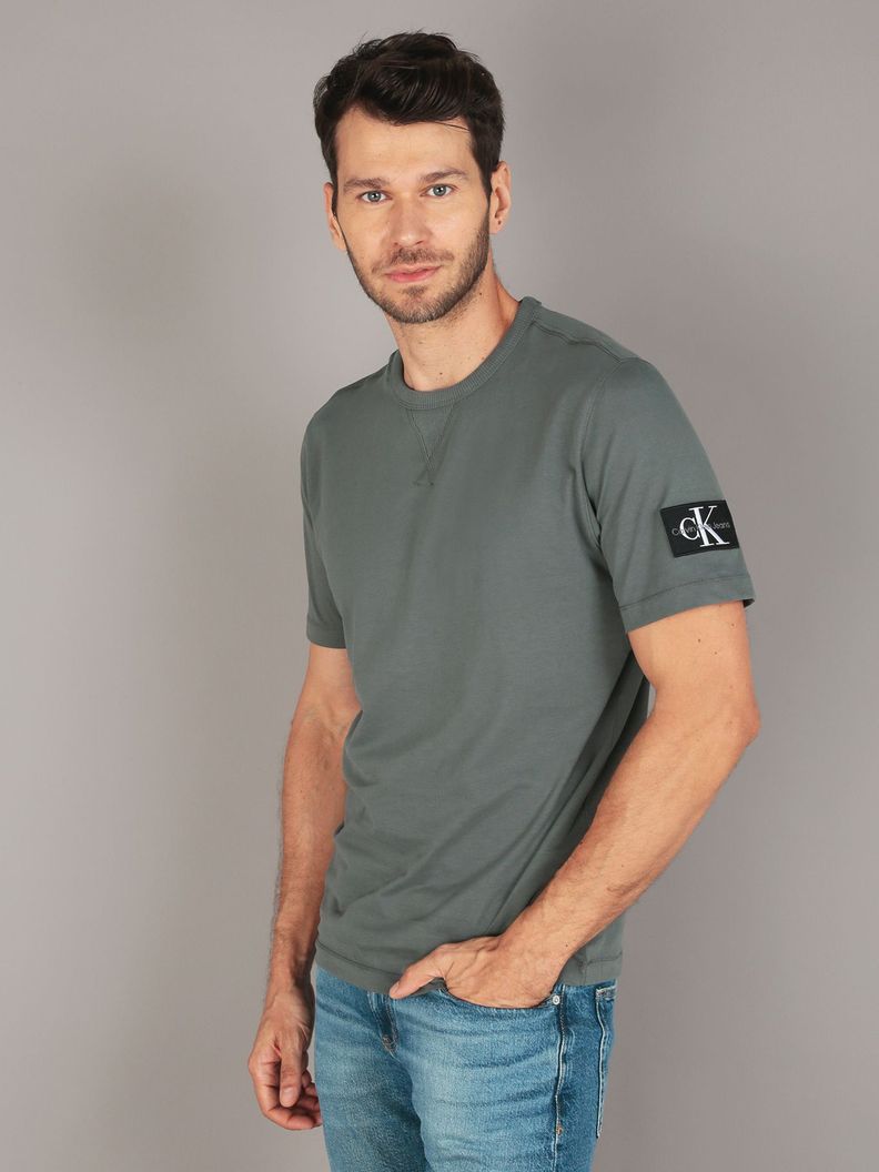 Polera Badge Regular Verde Calvin Klein-0