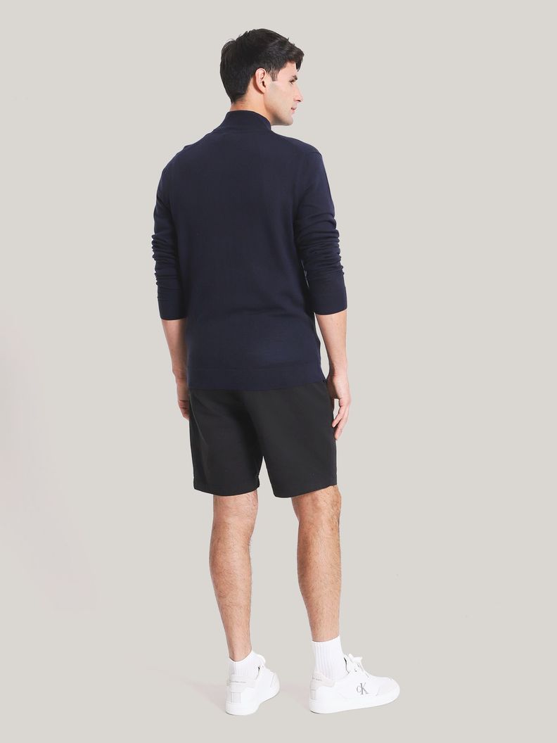 Sweater con Cierre Merino Quarter Azul Calvin Klein-2