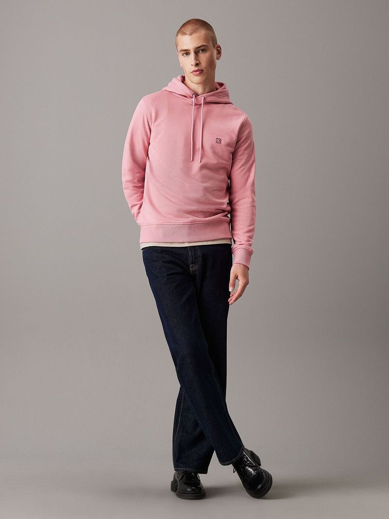 Polerón con Gorro Ck Embro Badge Rosado Calvin Klein-1
