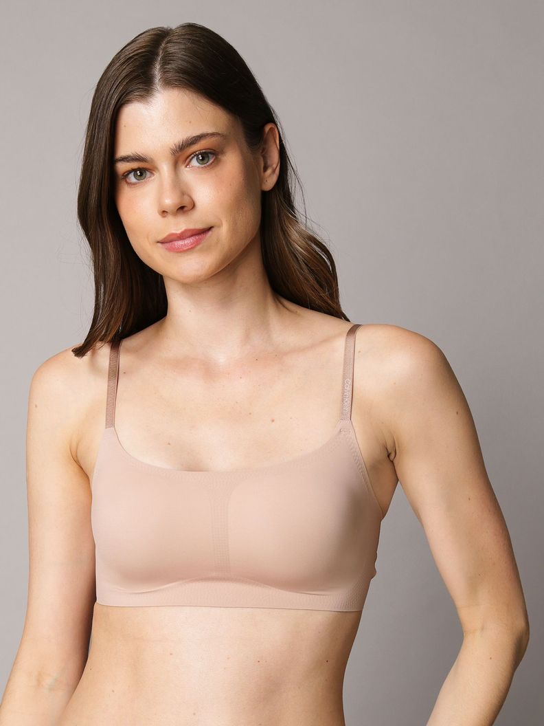 Bralette Lined Invisible Comfort Beige Calvin Klein 241 S