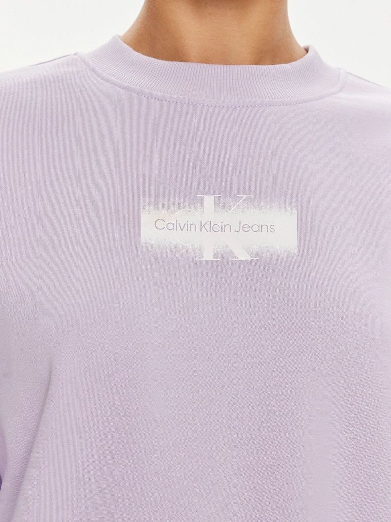 Polerón Faded Monologo Morado Calvin Klein-4