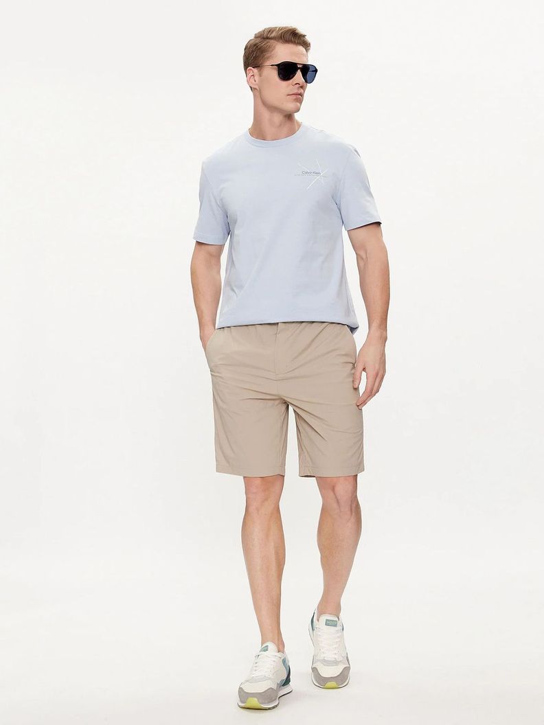 Polera Linear Chest Graphic Azul Calvin Klein-1