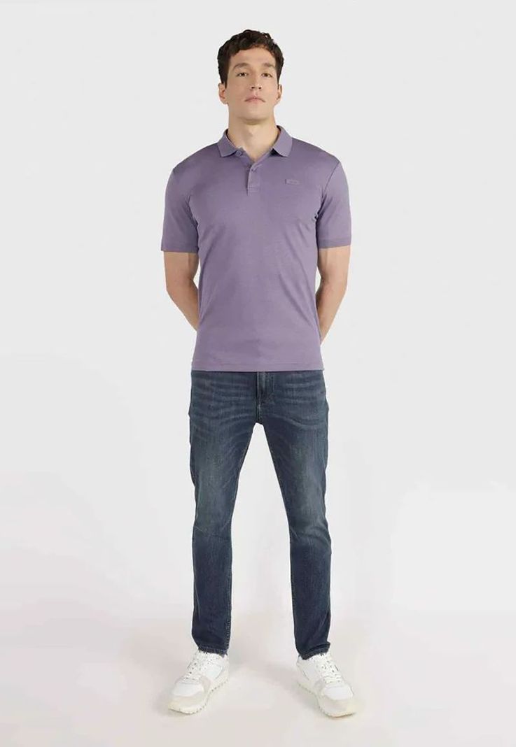 Polera Smooth Slim Morado Calvin Klein-1