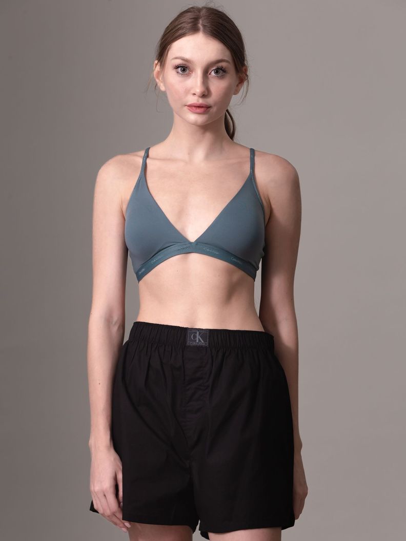Bralette Triangular To Body Natural Gris Calvin Klein-0