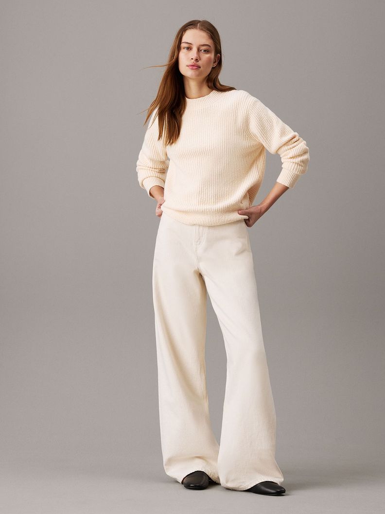 Sweater Boucle Rib Beige Calvin Klein-1