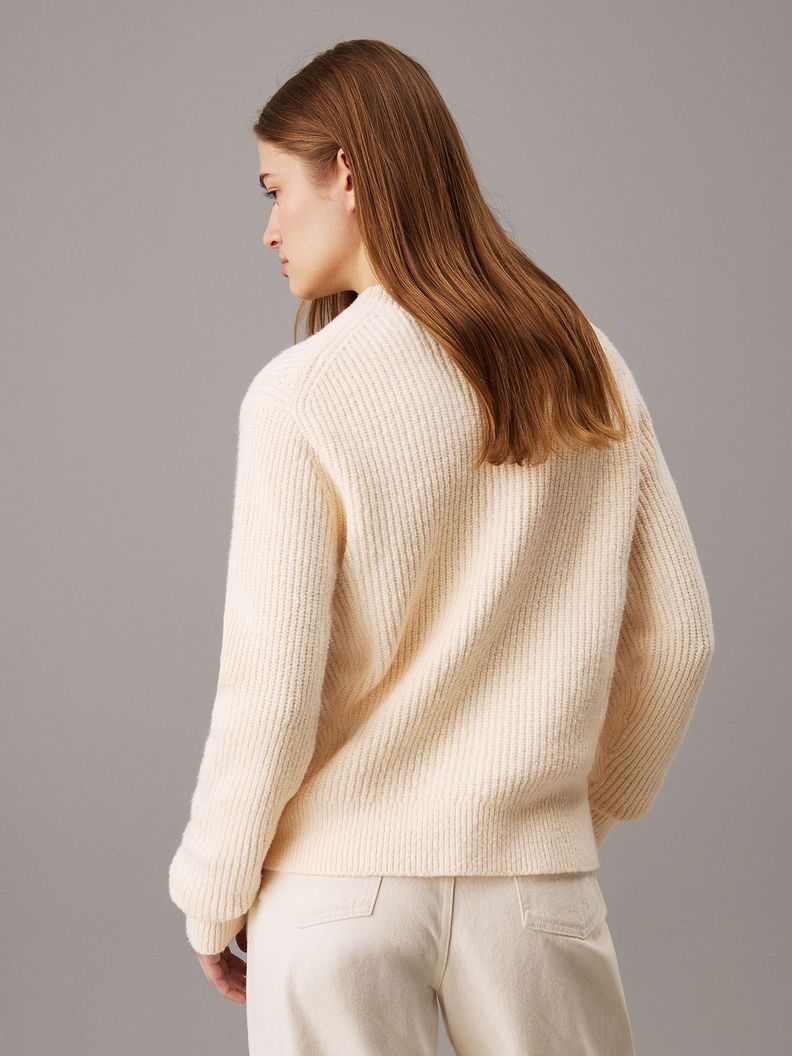 Sweater Boucle Rib Beige Calvin Klein-2