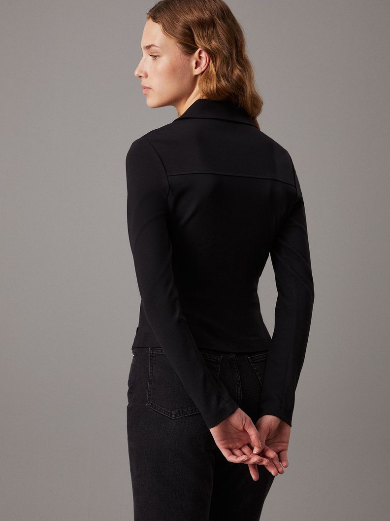 Blusa Zipper Milano Negro Calvin Klein-2