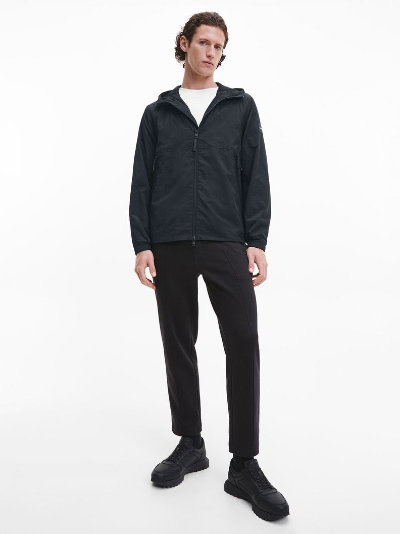 Parka Crinkle Nylon Blouson Negro Calvin Klein-1