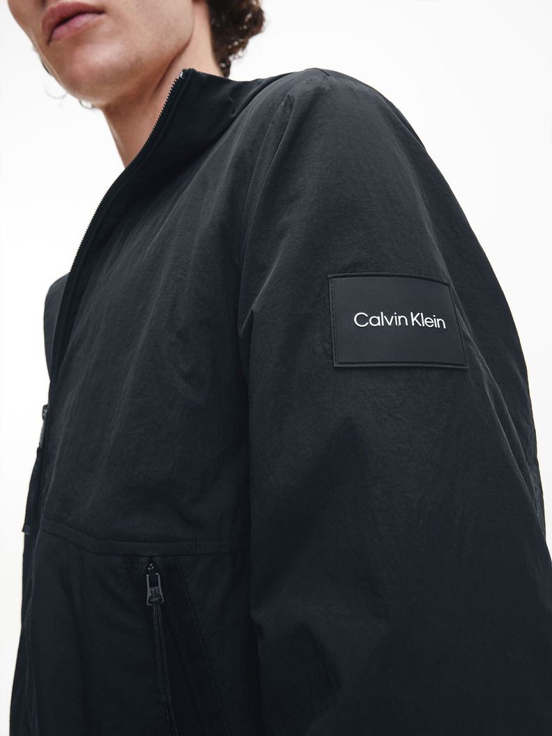 Parka Crinkle Nylon Blouson Negro Calvin Klein-3