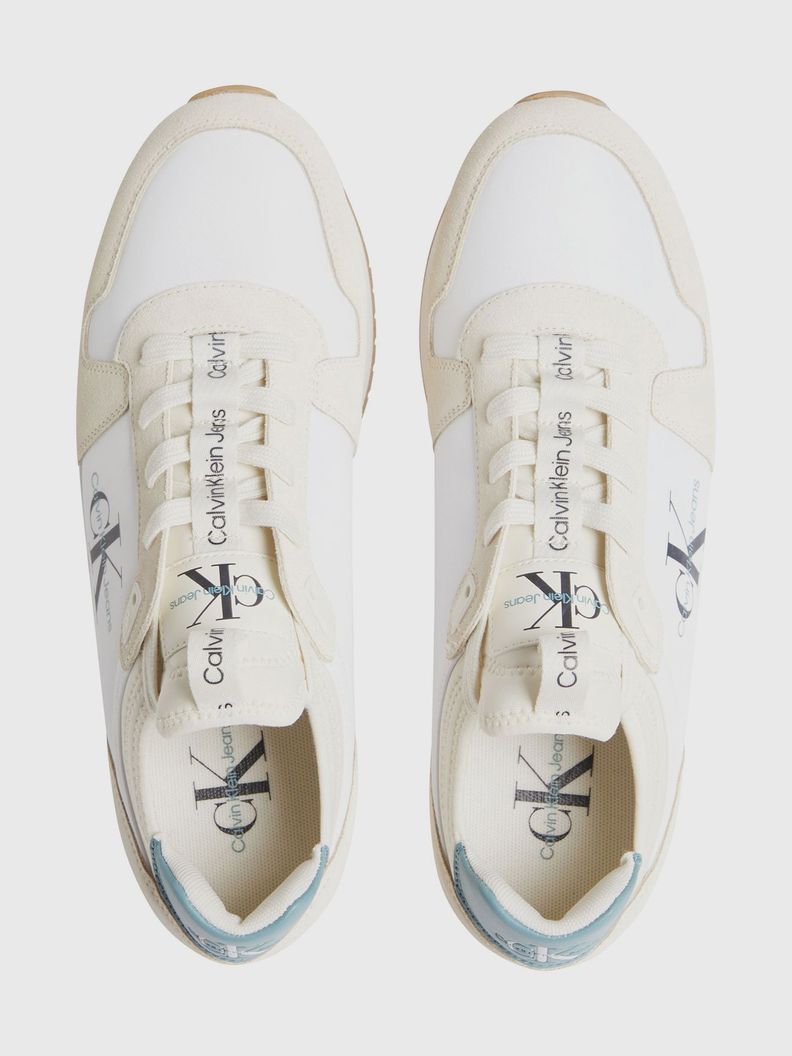 Zapatilla Cuero Runner Sock Laceup Blanco Calvin Klein-2