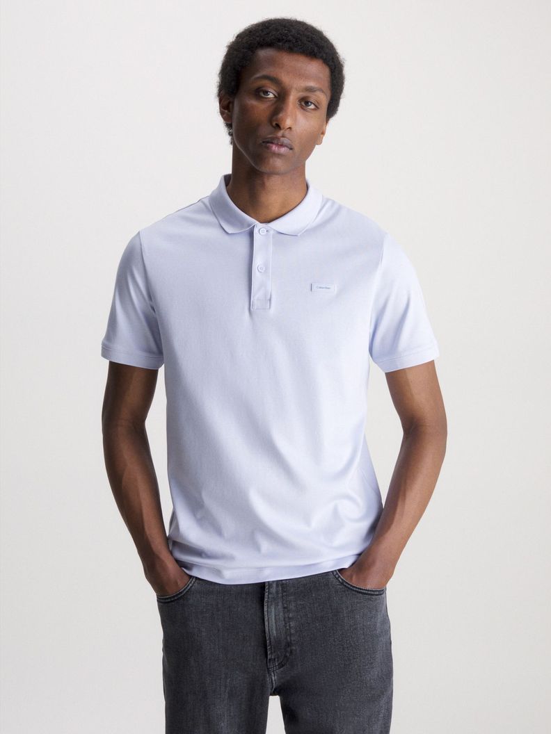 Polo Smooth Slim Azul Calvin Klein-0