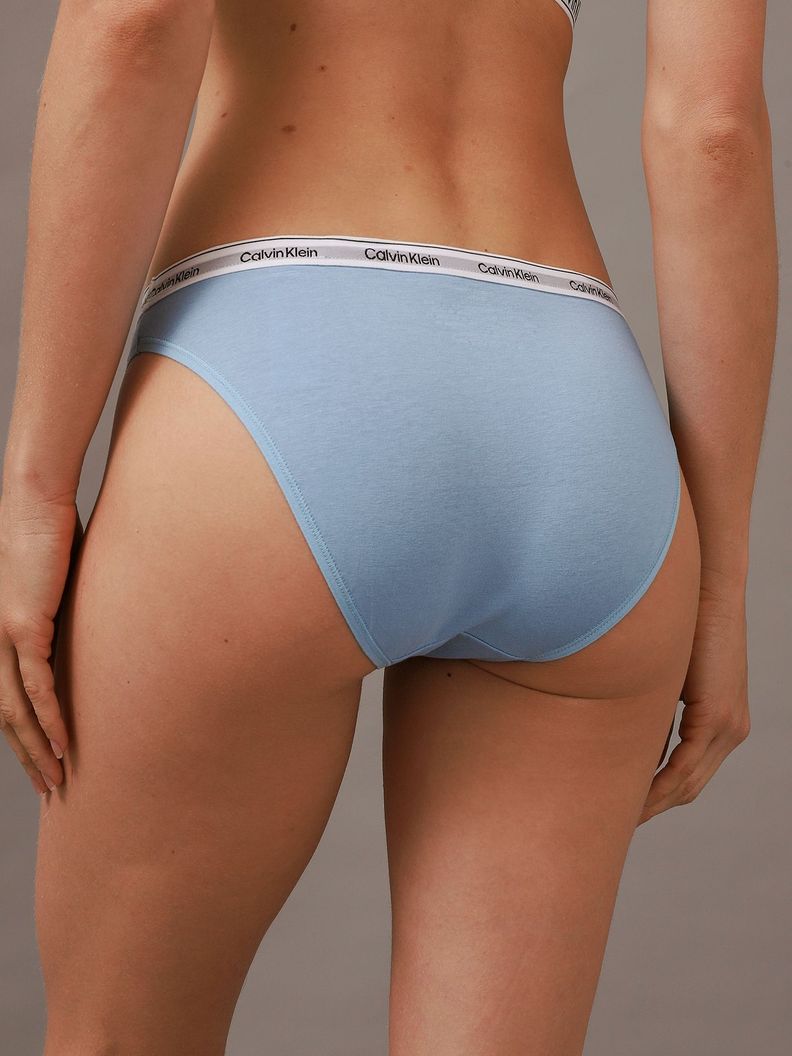 Calzón Bikini Modern Logo Azul Calvin Klein-1