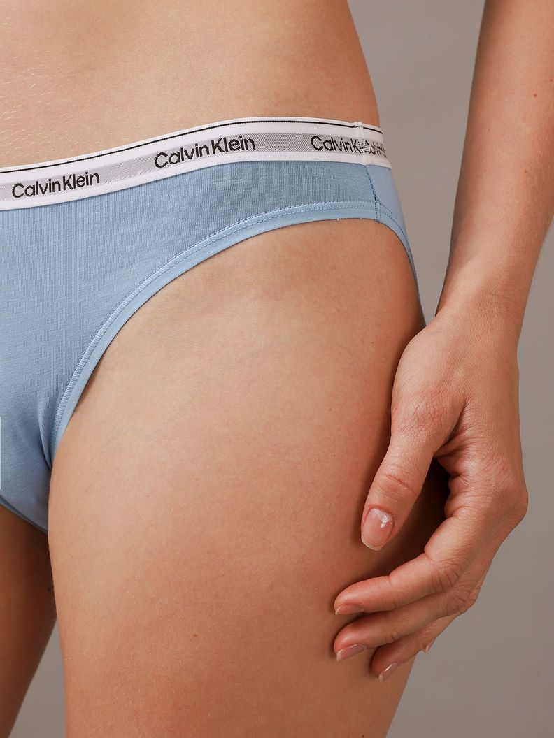 Calzón Bikini Modern Logo Azul Calvin Klein-3
