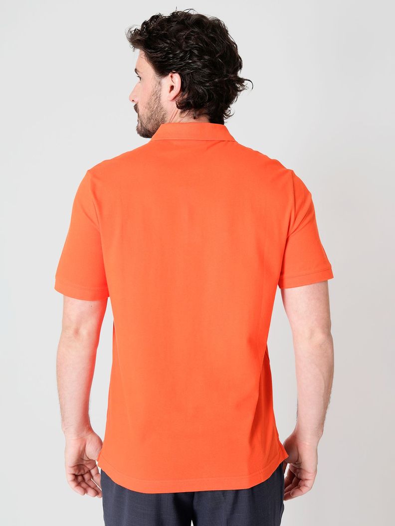 Polo Slim Button  Naranja Calvin Klein-2