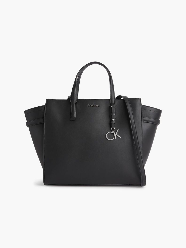 Bolso tote micro de logo Negro Calvin Klein-0