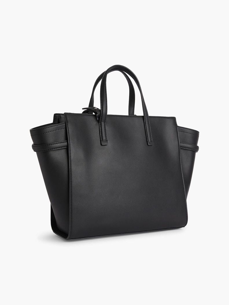 Bolso tote micro de logo Negro Calvin Klein-1