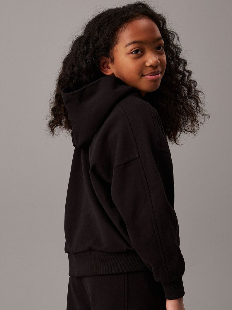 Polerón Niña Signage Comfort Negro Calvin Klein-2