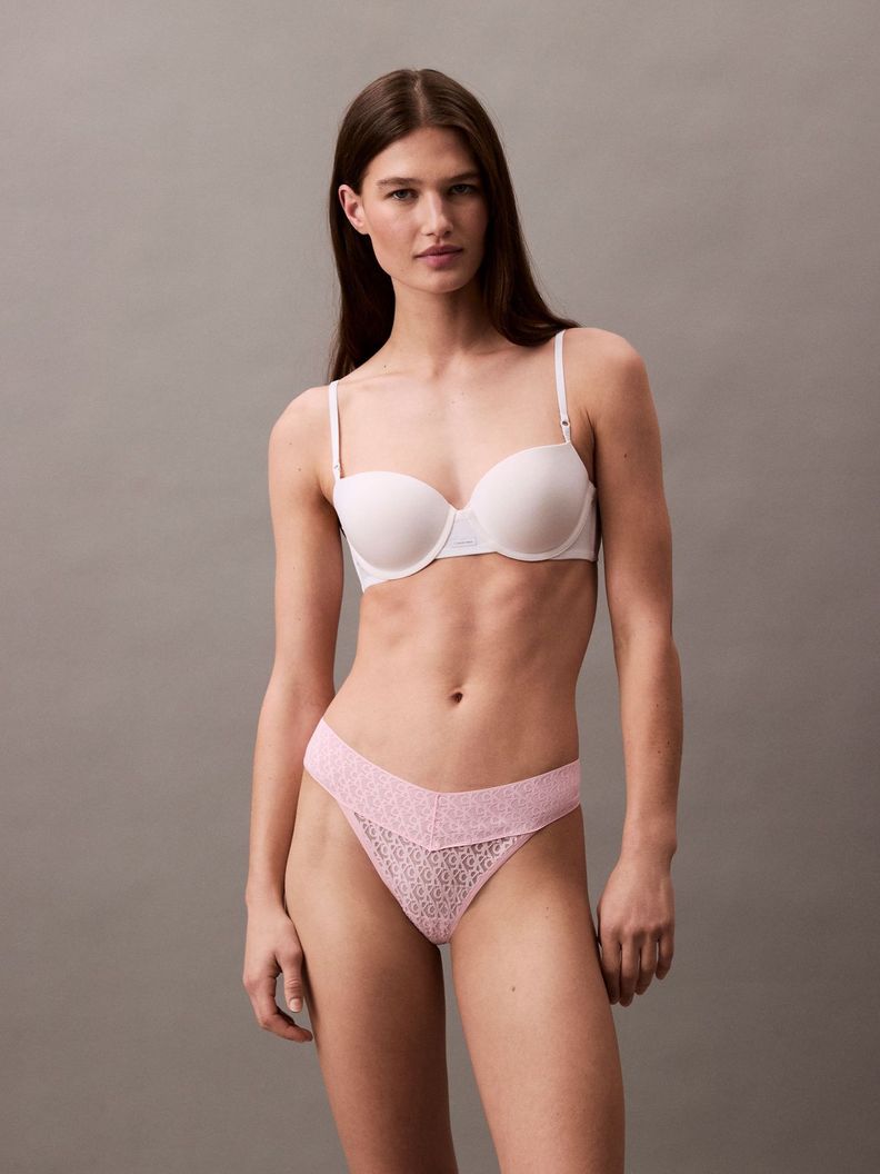 Colaless Icon Logo Lace Rosado Calvin Klein S