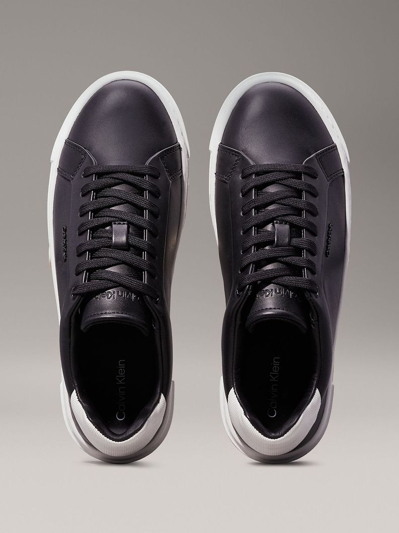 Zapatillas de Cuero Cupsole Lace Up Negro Calvin Klein-2