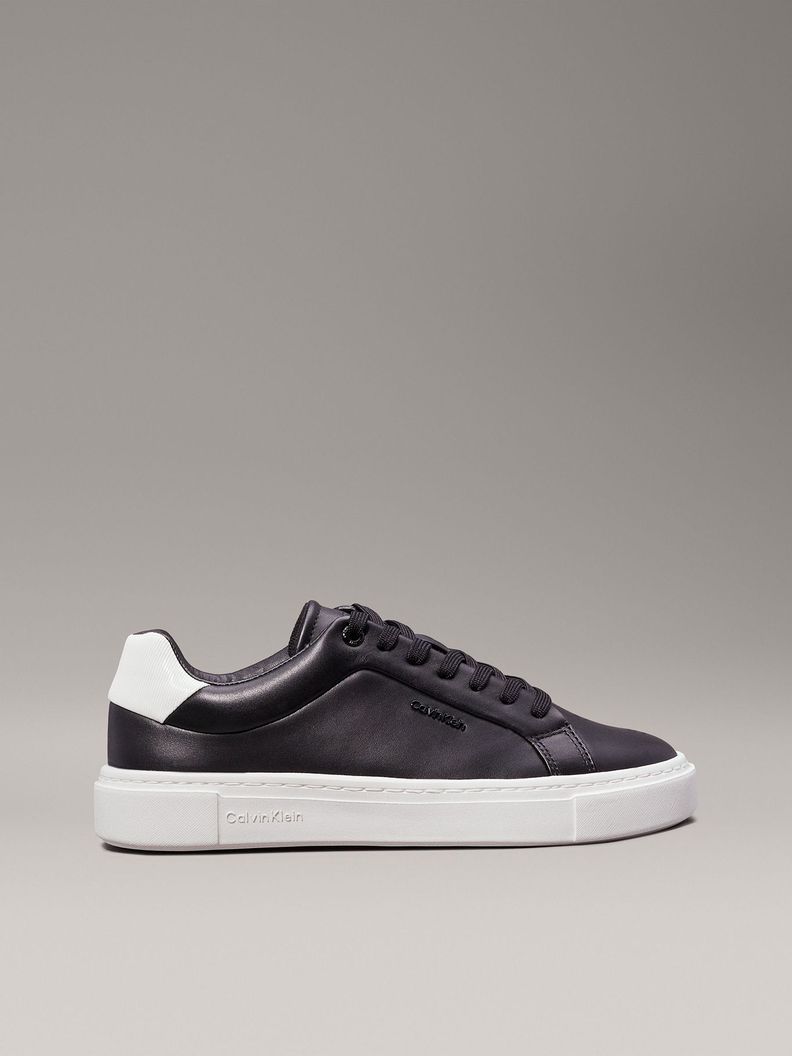 Zapatillas de Cuero Cupsole Lace Up Negro Calvin Klein-4