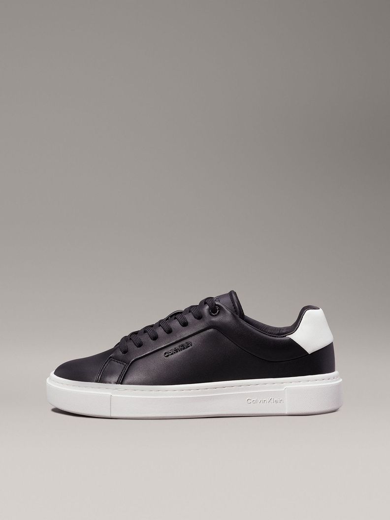 Zapatillas de Cuero Cupsole Lace Up Negro Calvin Klein-5