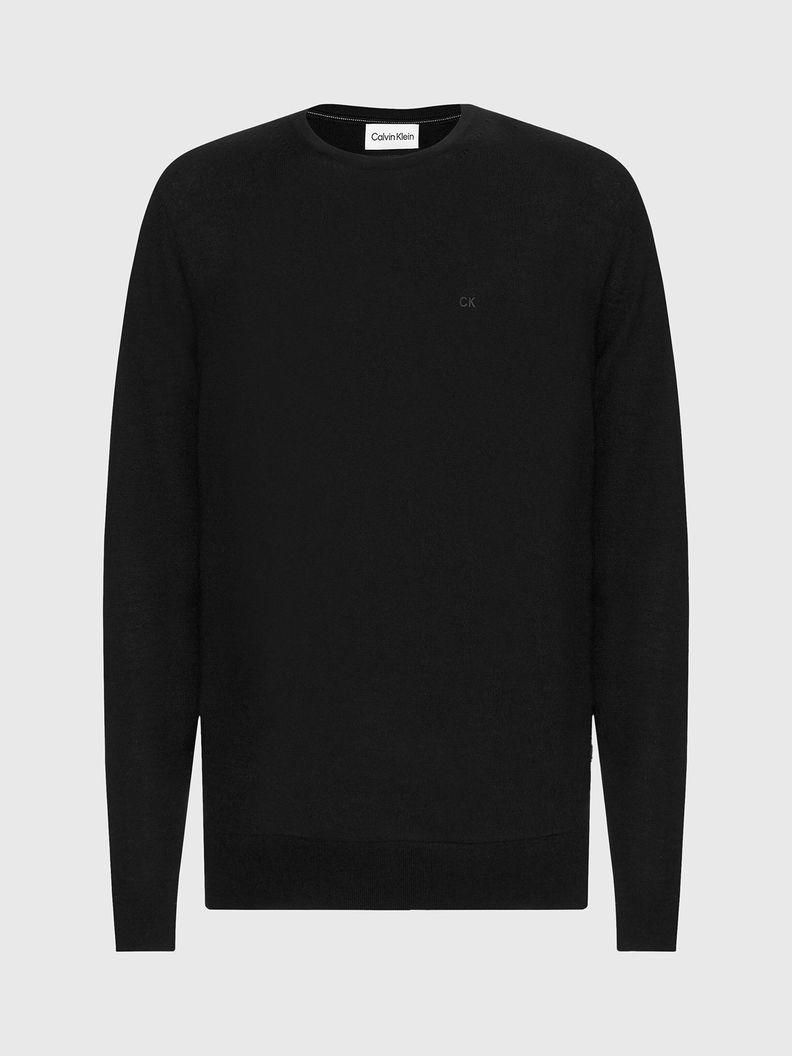 Sweater Superior Wool Crew Neck Swea Negro Calvin Klein-4