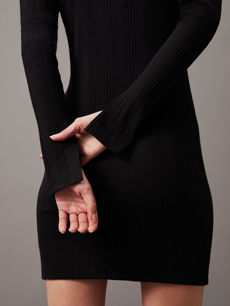 Vestido Variegtaed Negro Calvin Klein-2