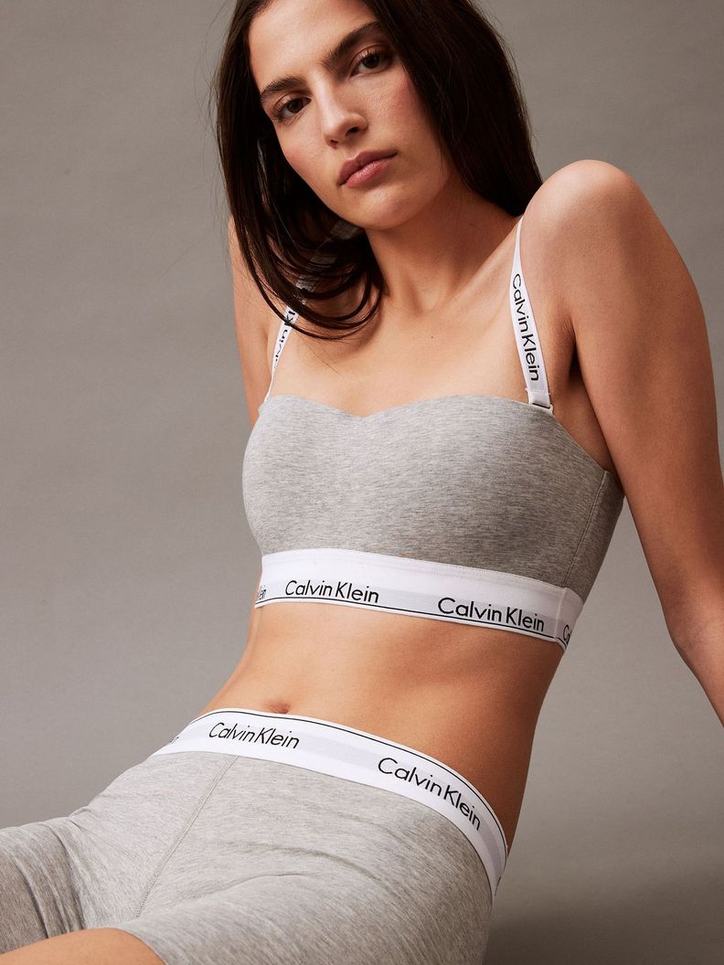 Bralette Straples Modern Cotton Multicolor Calvin Klein-4