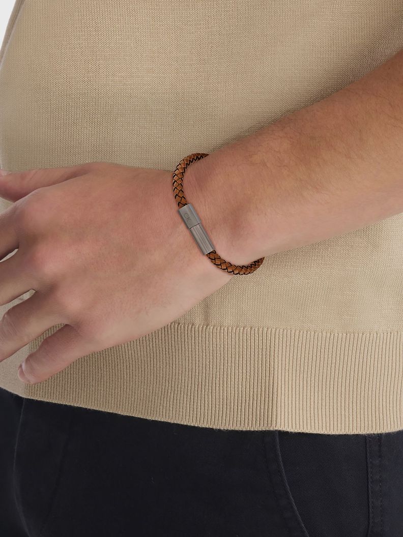 Pulsera Modern Braided Café Calvin Klein-2