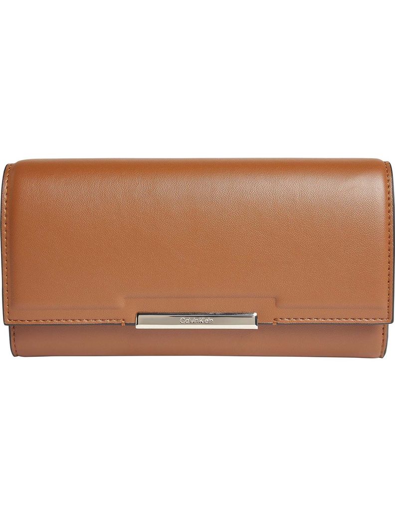 Billetera Focused Trifold Café Calvin Klein