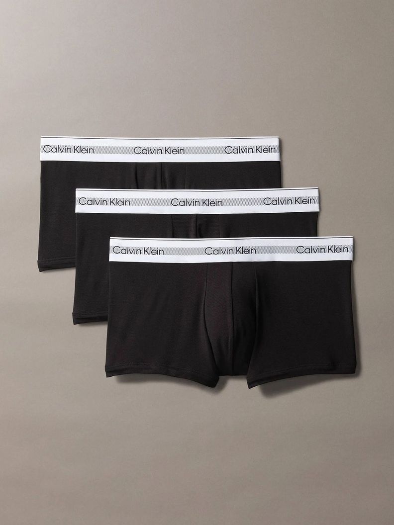 Pack 3 Bóxers Low Trunk Modern Air Negro Calvin Klein-0