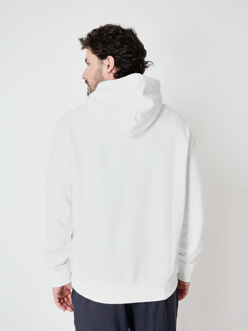 Polerón con Gorro Mixed Blanco Calvin Klein-2