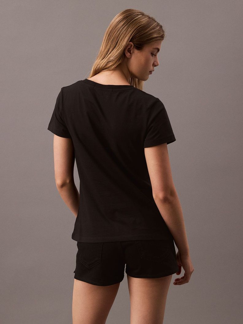 Polera Faded Monologo Slim Negro Calvin Klein-2
