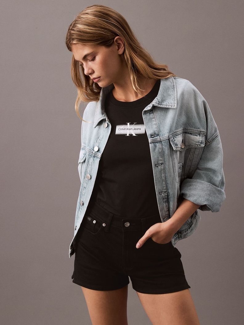 Polera Faded Monologo Slim Negro Calvin Klein-3
