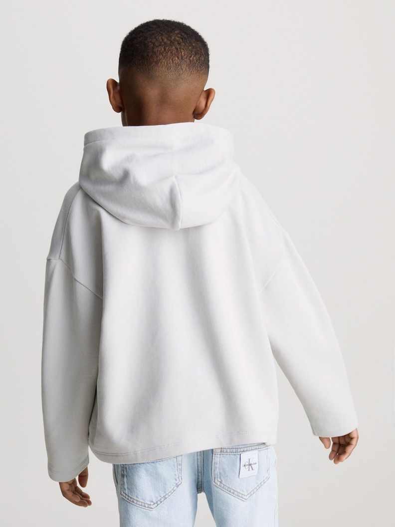 Polerón con Gorro Niño Swirl Monogram Gris Calvin Klein-5